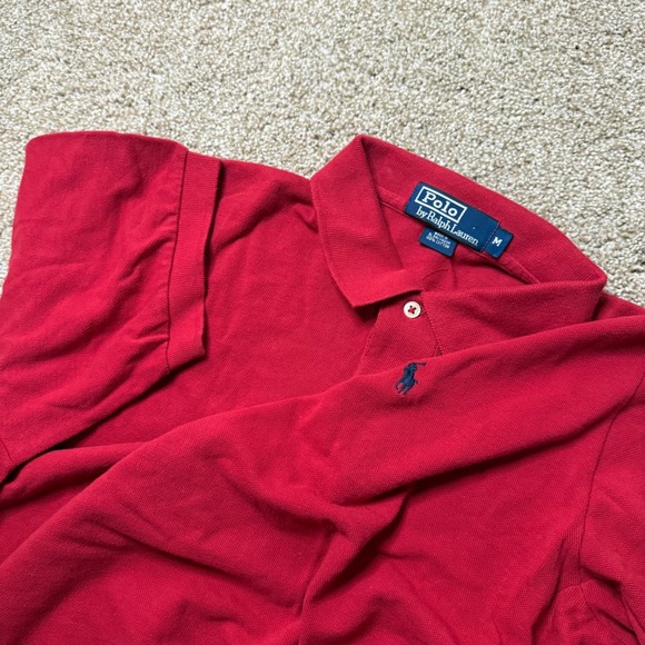 Polo by Ralph Lauren Other - Polo Ralph Lauren Polo Shirt Mens Medium Red Short Sleeve Embroidered Pony Logo